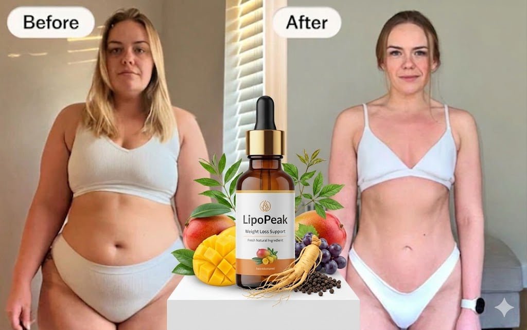 Real customer weight loss journey with LipoPeak supplement